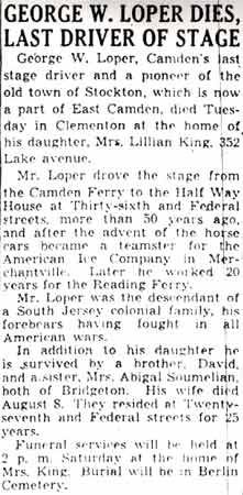 Obituary for George W. Loper