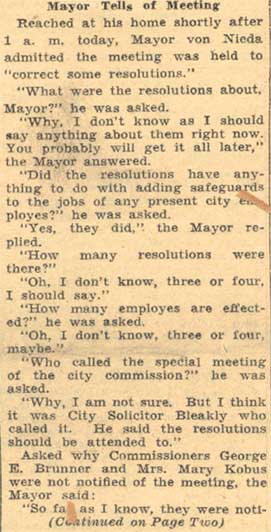Camden Courier-Post August 1, 1935: 3 G.O.P. Rulers in Secret Session (Mayor Tells of Meeting)