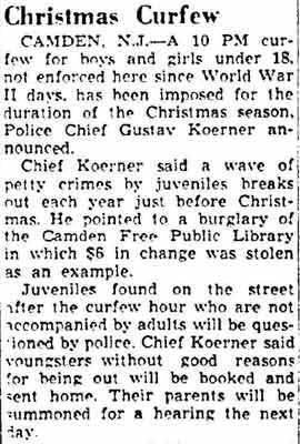 Berkshire, Massachusetts Evening Eagle, December 17, 1951 — Gustav Koerner named Chief of Police