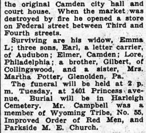 Henry S. Campbell obituary part 2