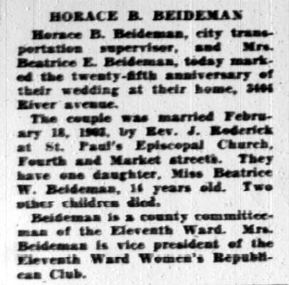 Camden Courier-Post: Beideman Marks 25th Anniversary