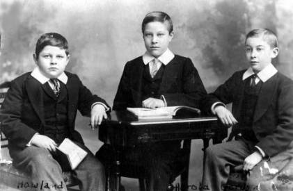 Howland, Harold and Gordon Bottomley, grandsons of Howland Croft and Mary Grainger