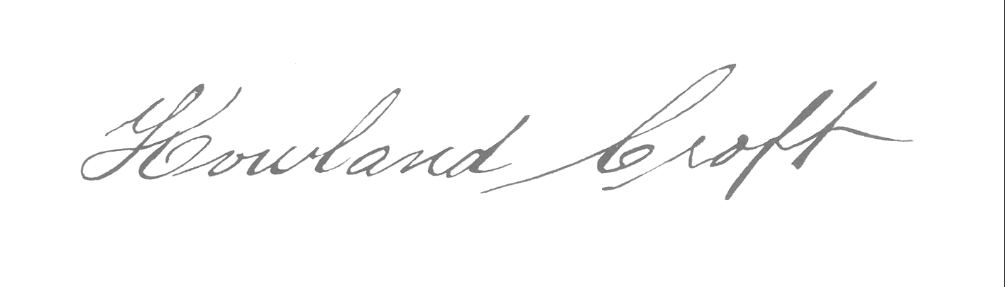 Howland Croft signature