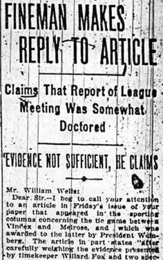 Camden Courier, January 27, 1913 — Fineman Makes Reply to Article, column 1