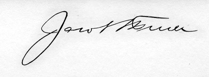 Jacob L. Furer signature, from South Jersey: A History 1624–1924