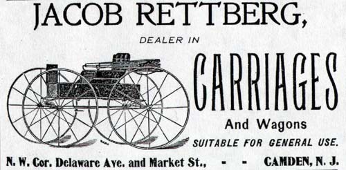 Jacob Rettberg advertisement in the 1900 Camden City Directory