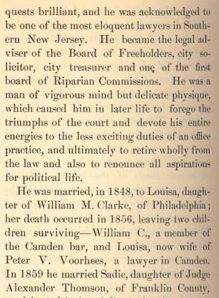 James B. Dayton biography excerpt, Prowell's History of Camden County, 1886, page 3