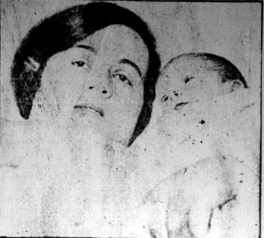 James Patrick Sullivan with his mother, Mrs. Cornelius Sullivan