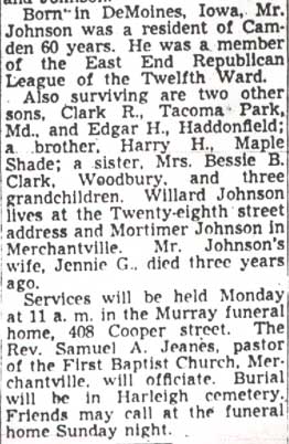 Jesse P. Johnson Dies at Age 77