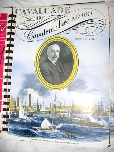 Cavalcade of Camden Fire A.D. 1841, Sixth Decade — book cover with portrait of J. Lynn Truscott