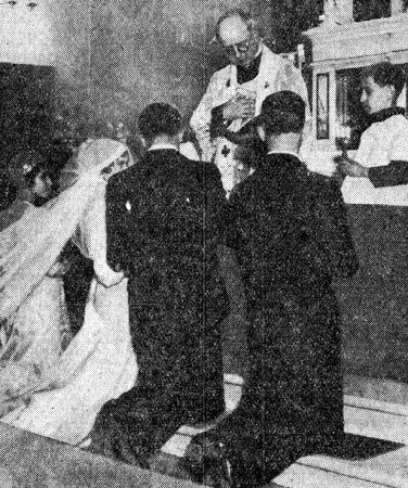 Joe Montana and Miss Palladino wedding, Camden Courier-Post, February 9, 1933