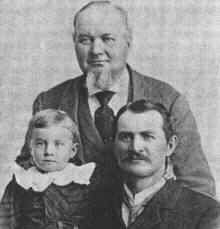 John with oldest son William H. and grandson George Howland Croft