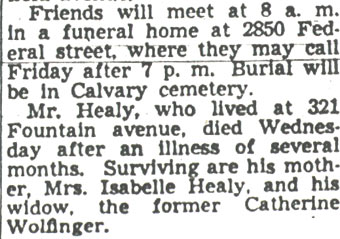 Camden Courier-Post, April 20, 1950 — Final Rites Saturday For John F. Healy (continued)