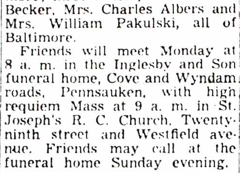Obituary of John F. Friedel, part 2