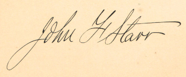 Signature of John F. Starr
