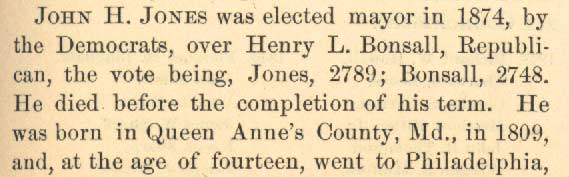 John H. Jones biography, History of Camden County NJ, Prowell 1886, page 1
