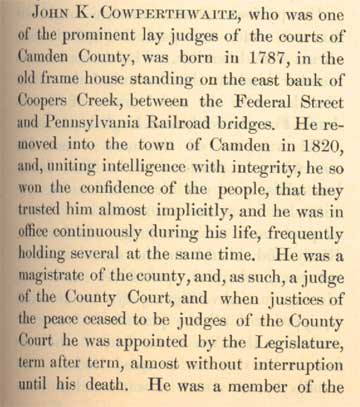 History of Camden County New Jersey, George Reeser Prowell, 1886, page 1