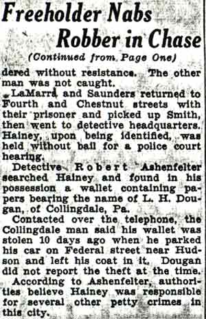 Continuation of newspaper article