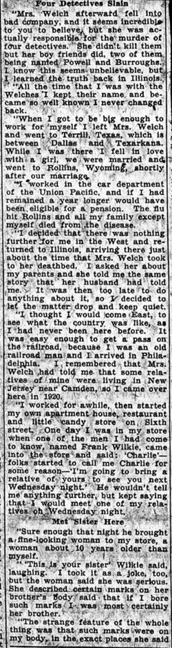 Murder and Kidnaping In ‘75 Bared by Man Here - Camden Courier-Post, January 22, 1938