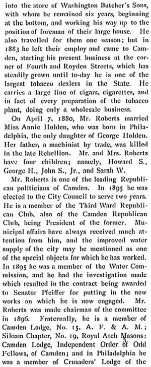 Biographical Review, 1897 — John S. Roberts, page 2