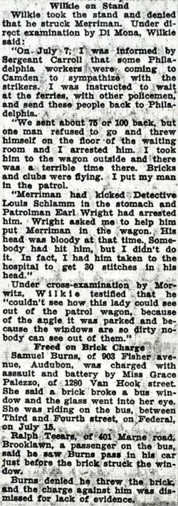 Wilkie Exonerated of Strike Assault, August 12, 1936, part 3