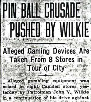 Pin Ball Crusade Pushed by Wilkie, Camden Courier-Post, August 14, 1936