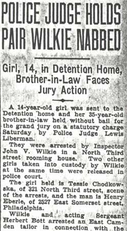 Police Judge Holds Pair Wilkie Nabbed, Camden Courier-Post, August 31, 1936