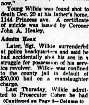 Wilkie freed continued