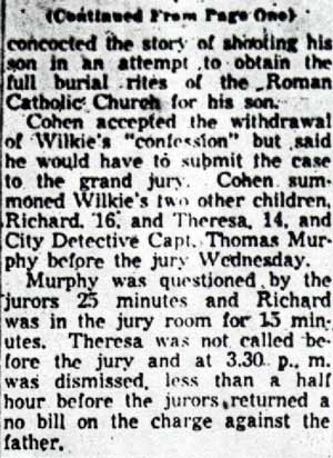 Wilkie freed continued