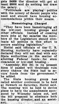Political 'Playing' With Housing Bills — continued