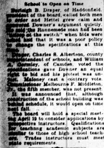 Board Dismisses Accusations — continued; Melbourne F. Middleton Jr.