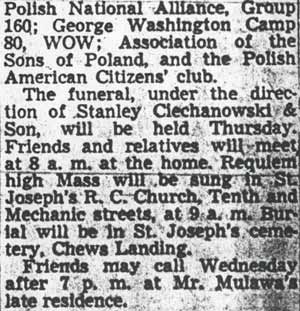 Obituary for Kazimierz Mulawa, part 2