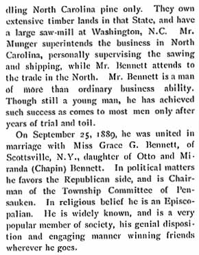 Killam E. Bennett — Biographical Review, 1897, continued