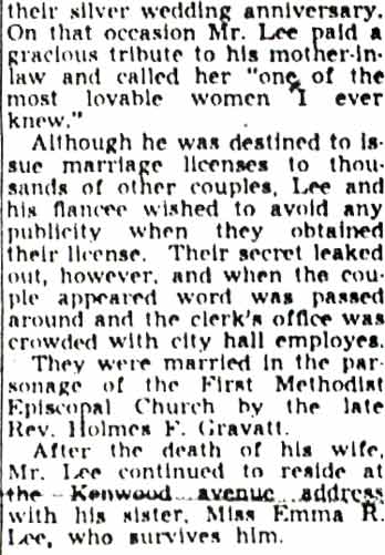 Camden Courier-Post, July 14, 1951 — Lewis Lee Dies Of Heart Ailment, page 5