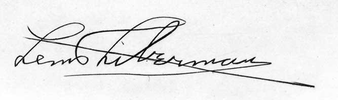 Signature of Lewis Liberman