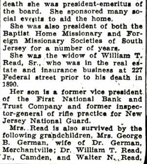 Camden Courier-Post clipping, October 31, 1936: article continuation