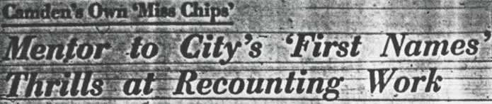 Camden Courier-Post, April 7, 1950 — headline
