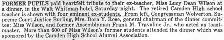 Lucy Dean Wilson article, Camden Courier-Post, April 24, 1950, part 2