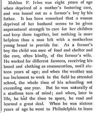 Biographical Review, 1897 — Mahlon F. Ivins Sr. (page 2)