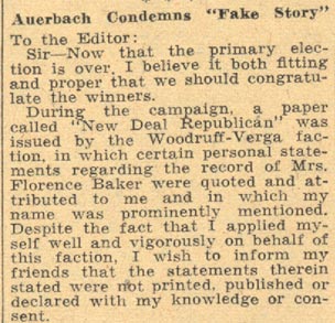 Auerbach Condemns Fake Story, Camden Courier-Post, May 18, 1934, part 1