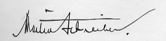 Signature of Martin Schreiber