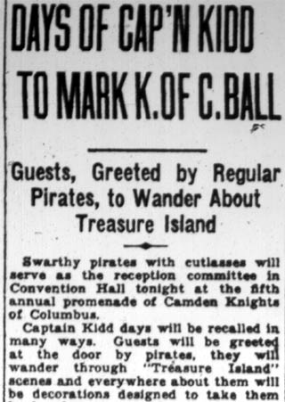 K of C Ball 1928 clipping page 3