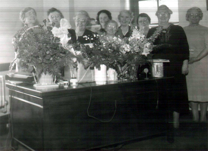 Mary Kobus and friends in her City Hall office May 1 1940