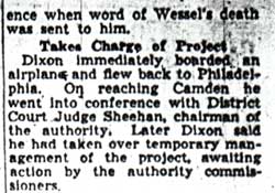 Camden Courier-Post, February 19, 1943, Takes Charge of Project