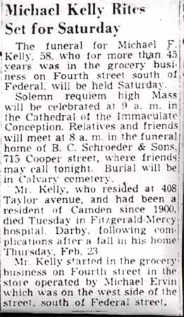Death notice, March 3, 1950