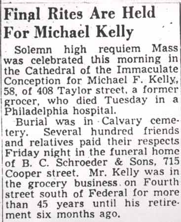 Funeral coverage, March 4, 1950