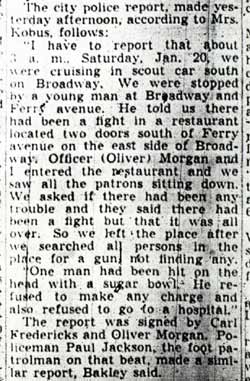 Scarduzio Jailed by Orlando After Gun Play in Restaurant — Camden Courier-Post, January 24, 1940