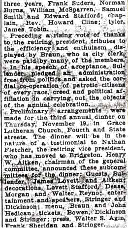 Sullender Heads Pyne Poynt Club (continued), Camden Courier-Post, October 8, 1936