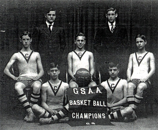 Cooper Grammar School 1907-1908 Basketball Team