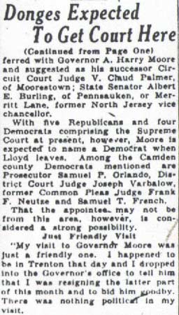 Camden Courier-Post, January 23, 1938 — Donges Expected to Get Court Here (continued)